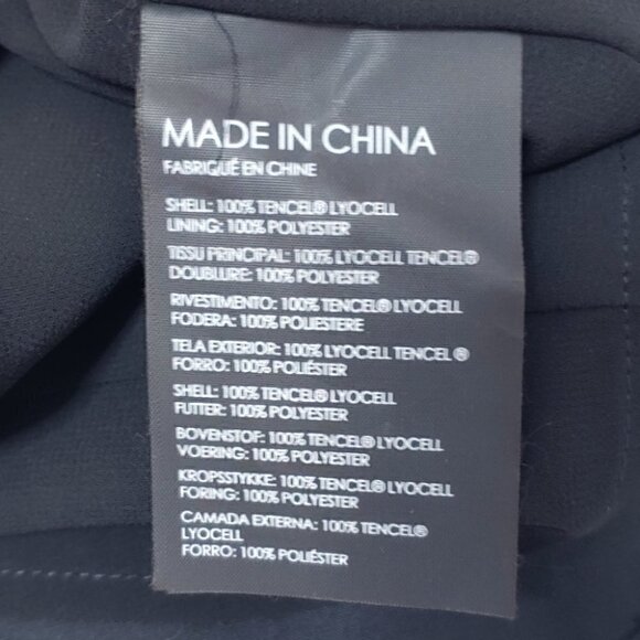 NWT CLUB MONACO Draped pleated cross over belted top - Picture 16 of 16